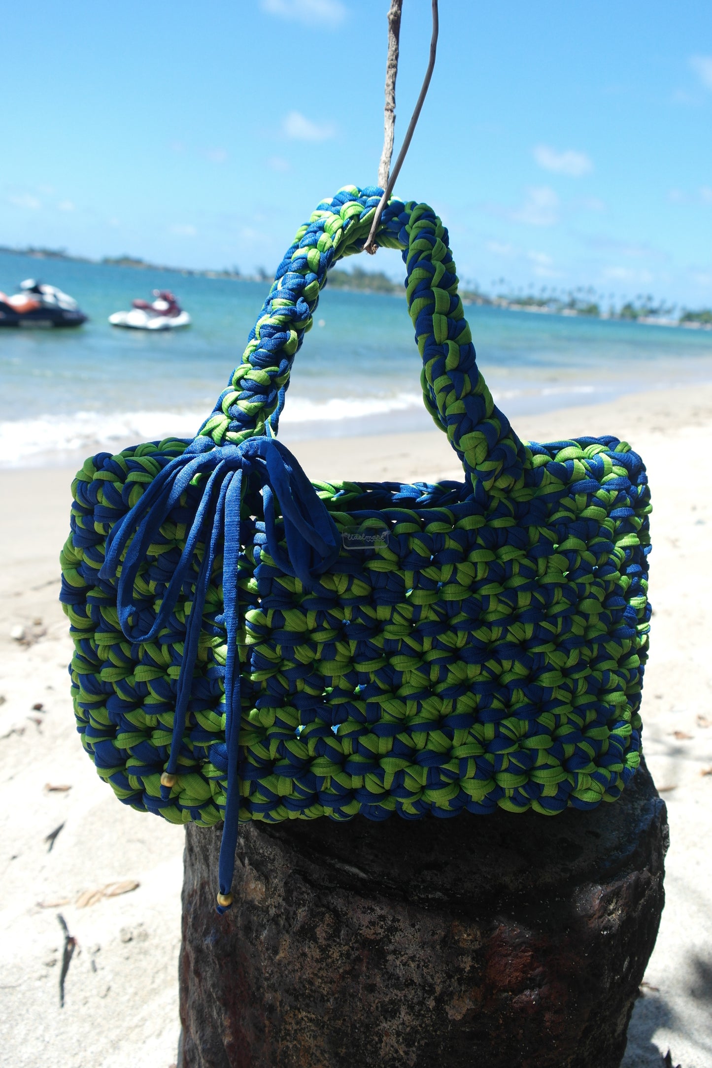BLUE & GREEN MAXI BAG