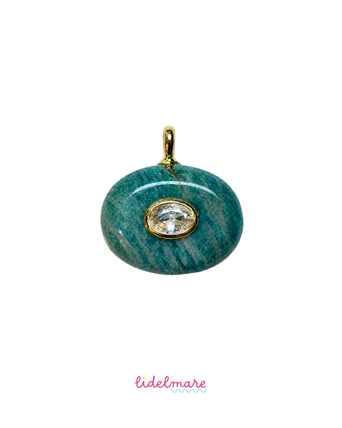 AMAZONITE OVAL PENDANT