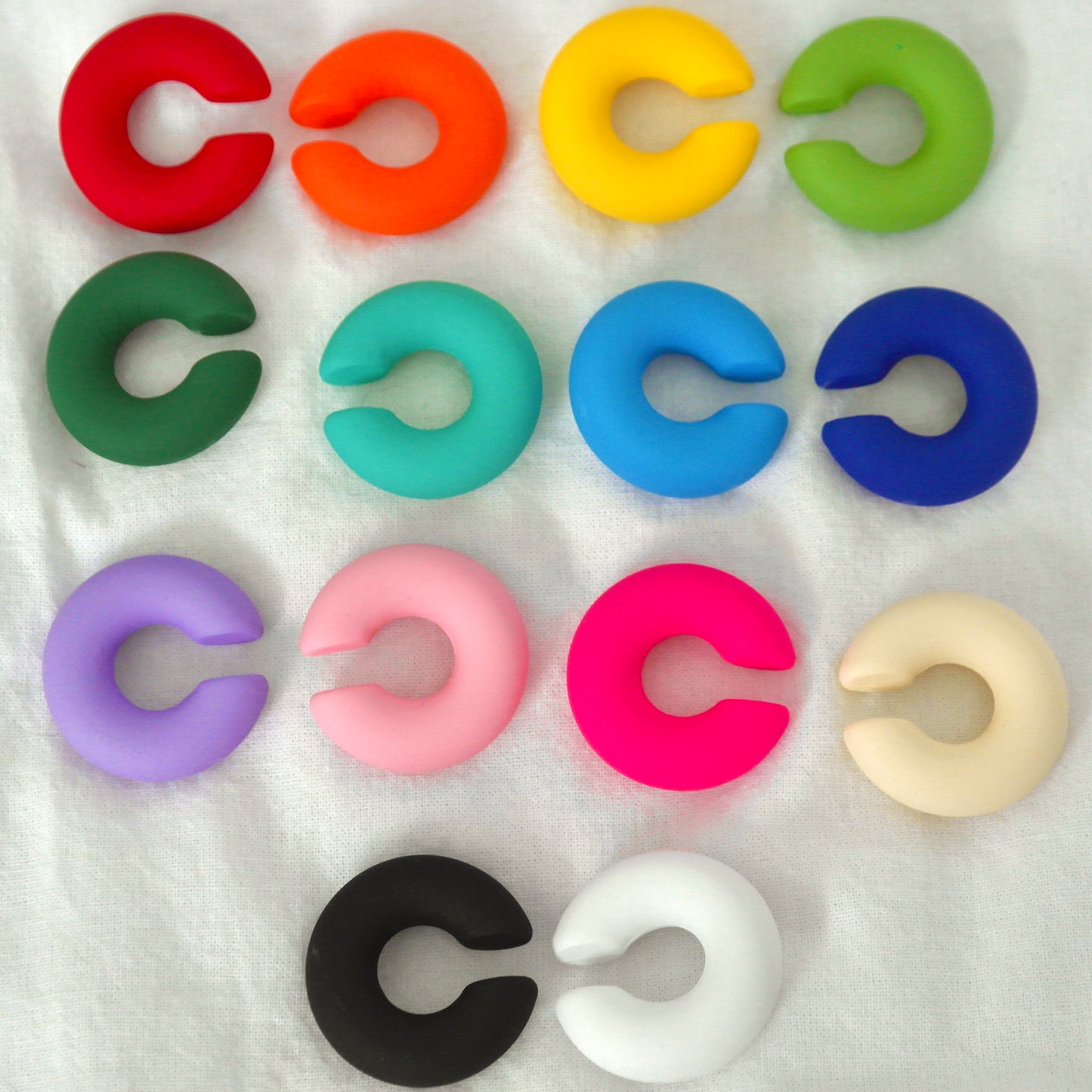 COLORFUL CHUNKY EAR CUFFS