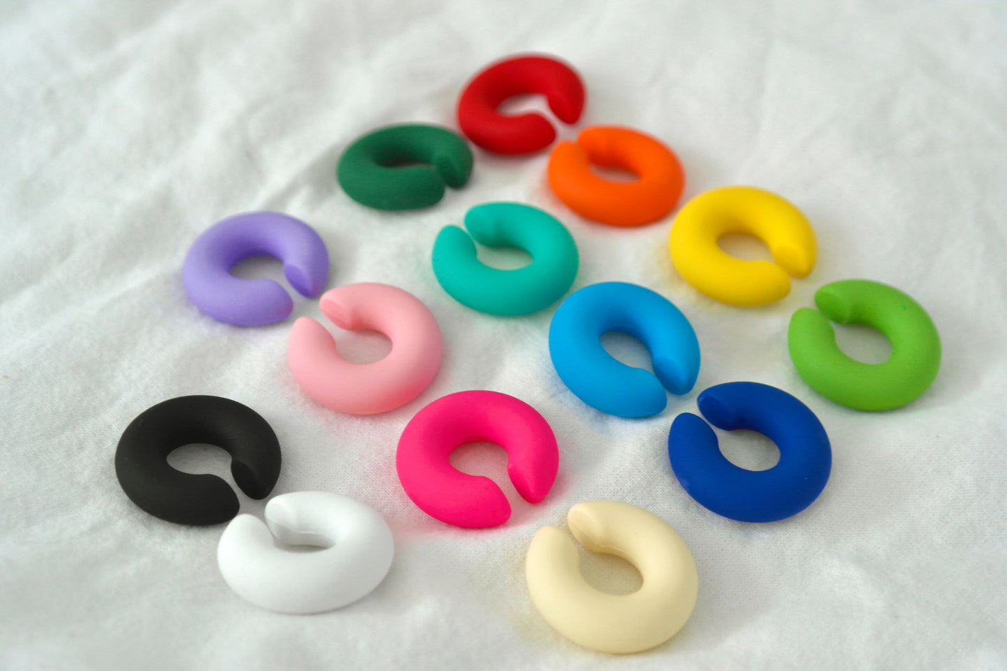 COLORFUL CHUNKY EAR CUFFS