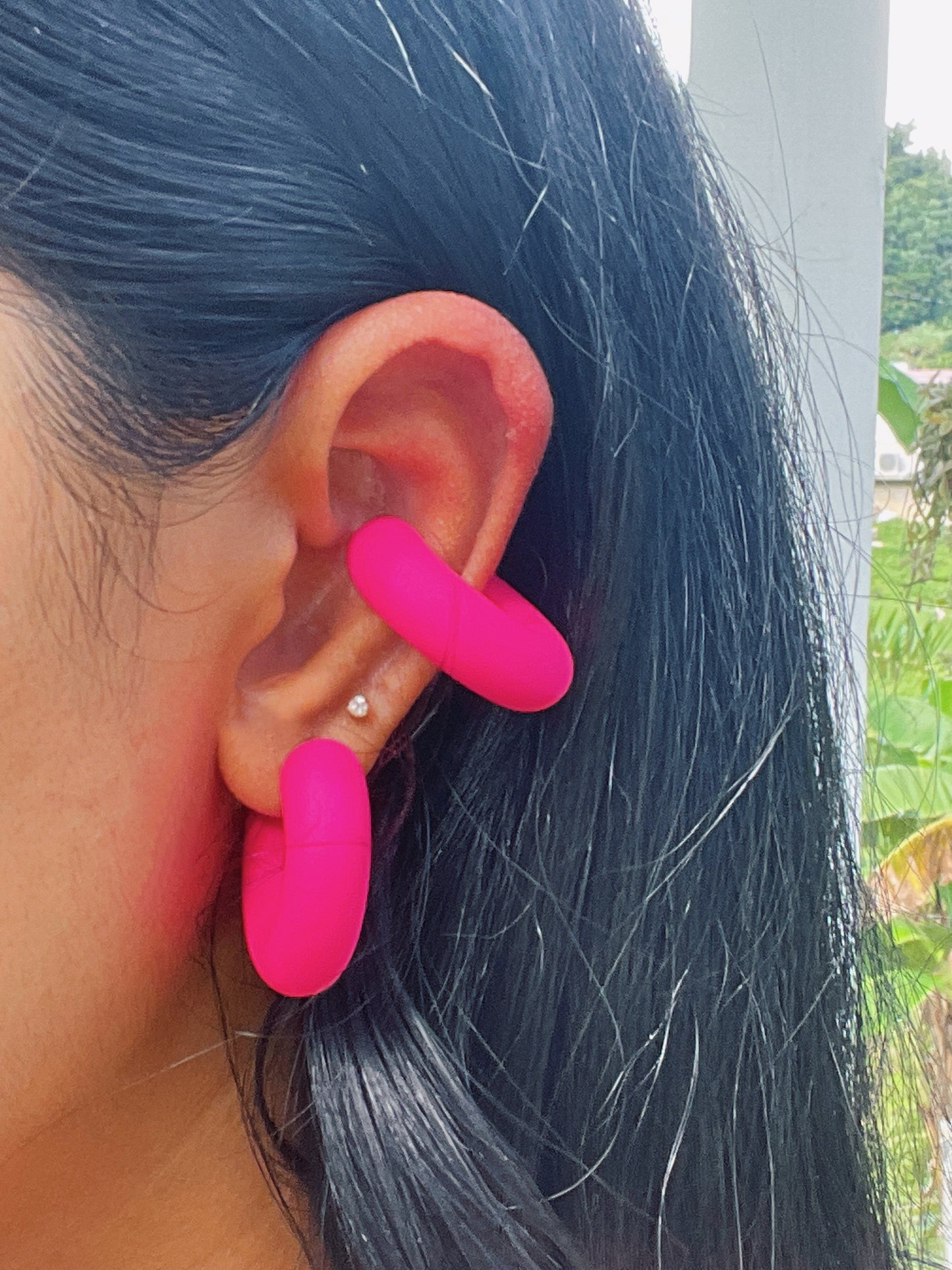 COLORFUL CHUNKY EAR CUFFS