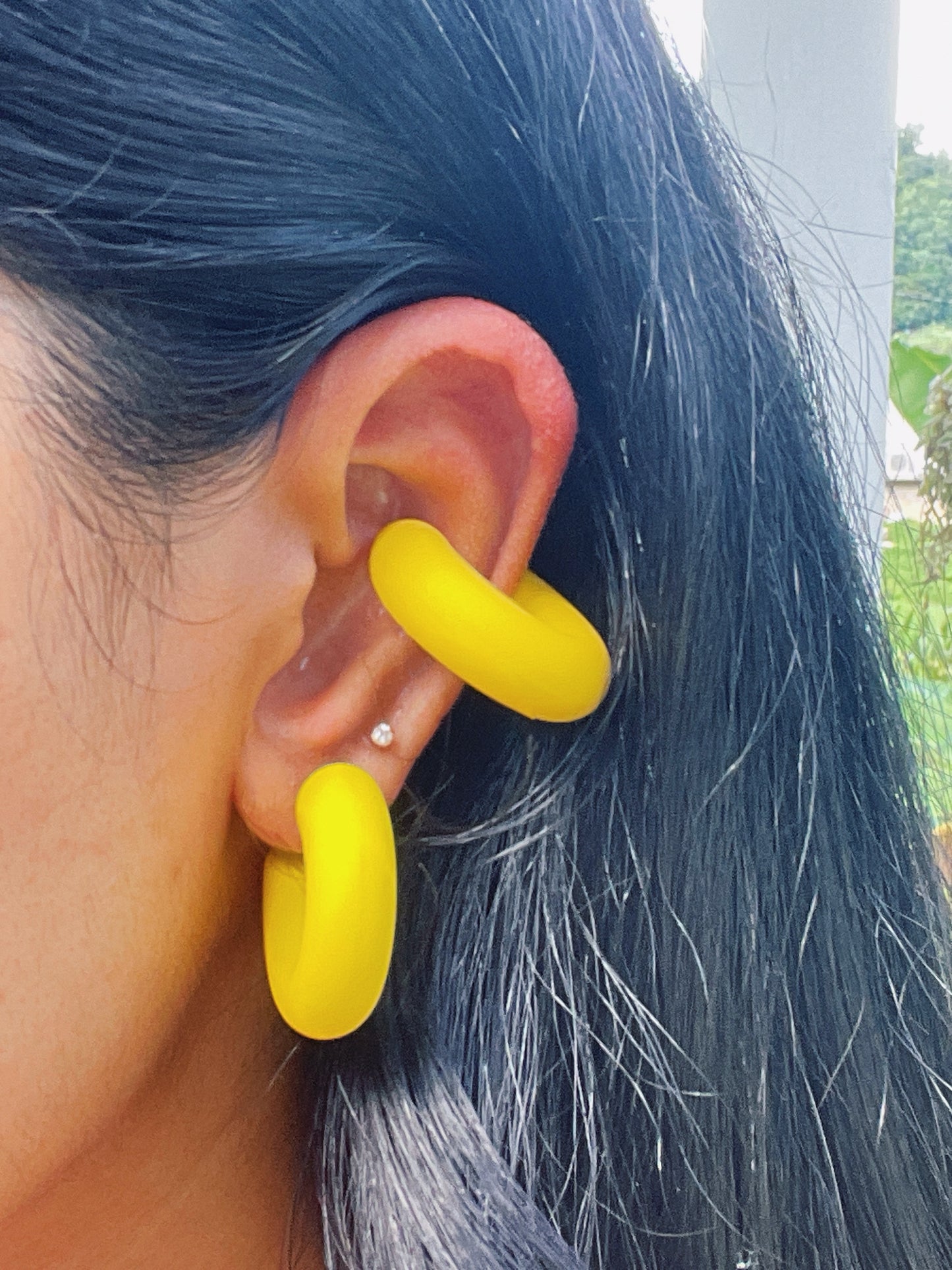 COLORFUL CHUNKY EAR CUFFS