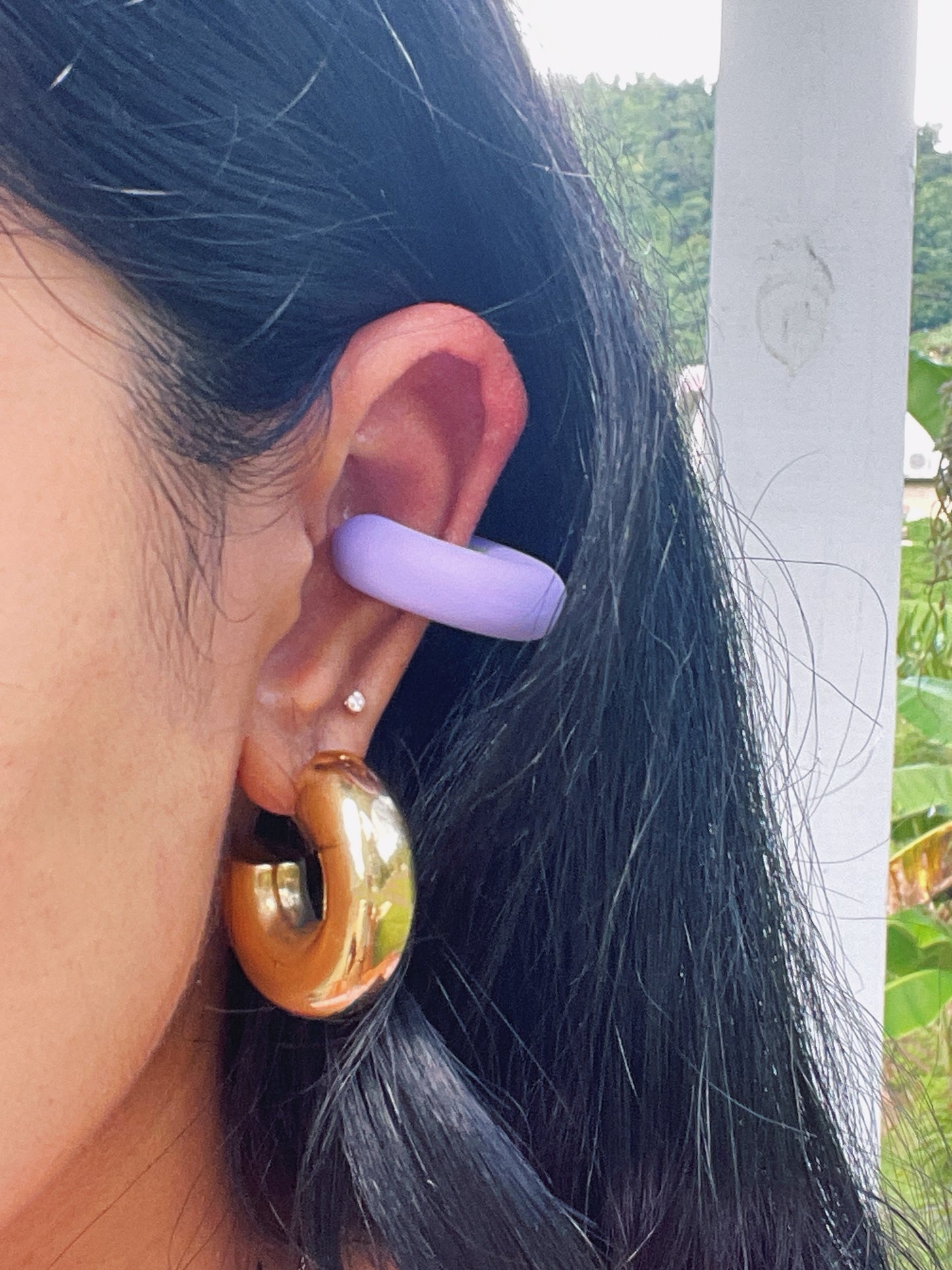 COLORFUL CHUNKY EAR CUFFS