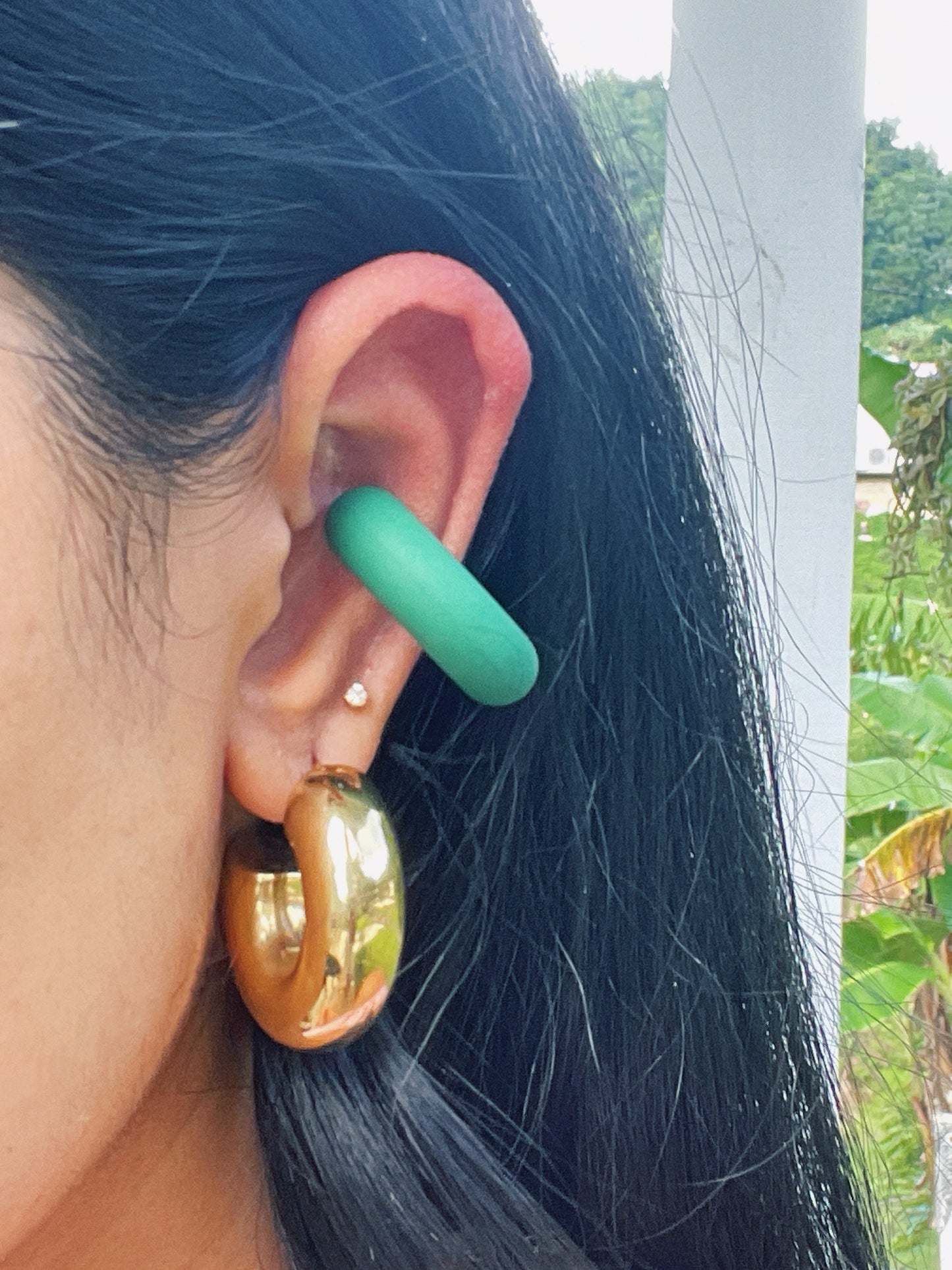 COLORFUL CHUNKY EAR CUFFS