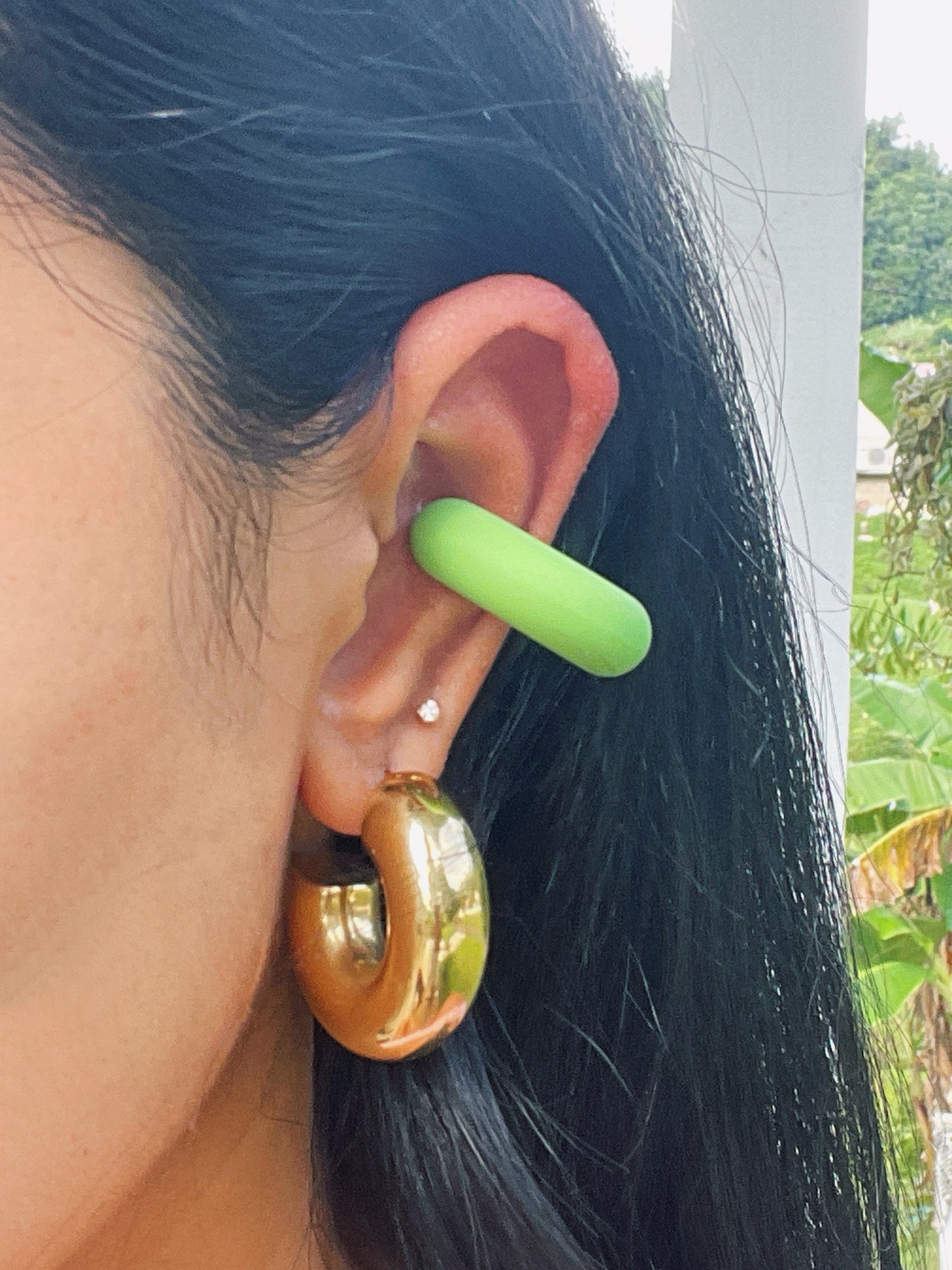 COLORFUL CHUNKY EAR CUFFS