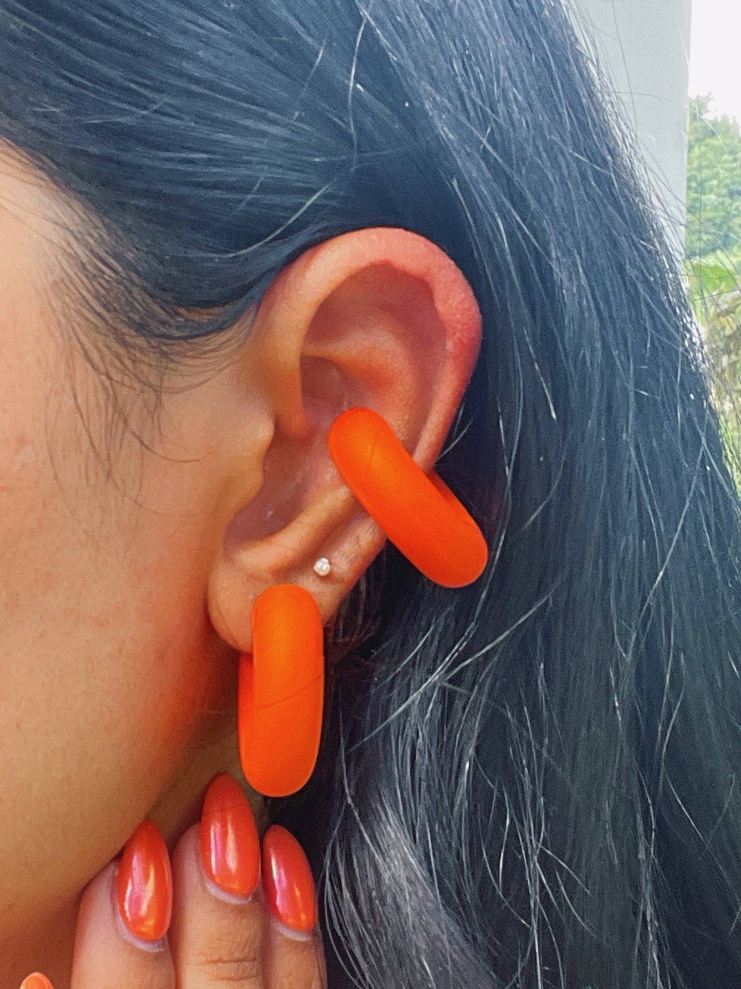 COLORFUL CHUNKY EAR CUFFS