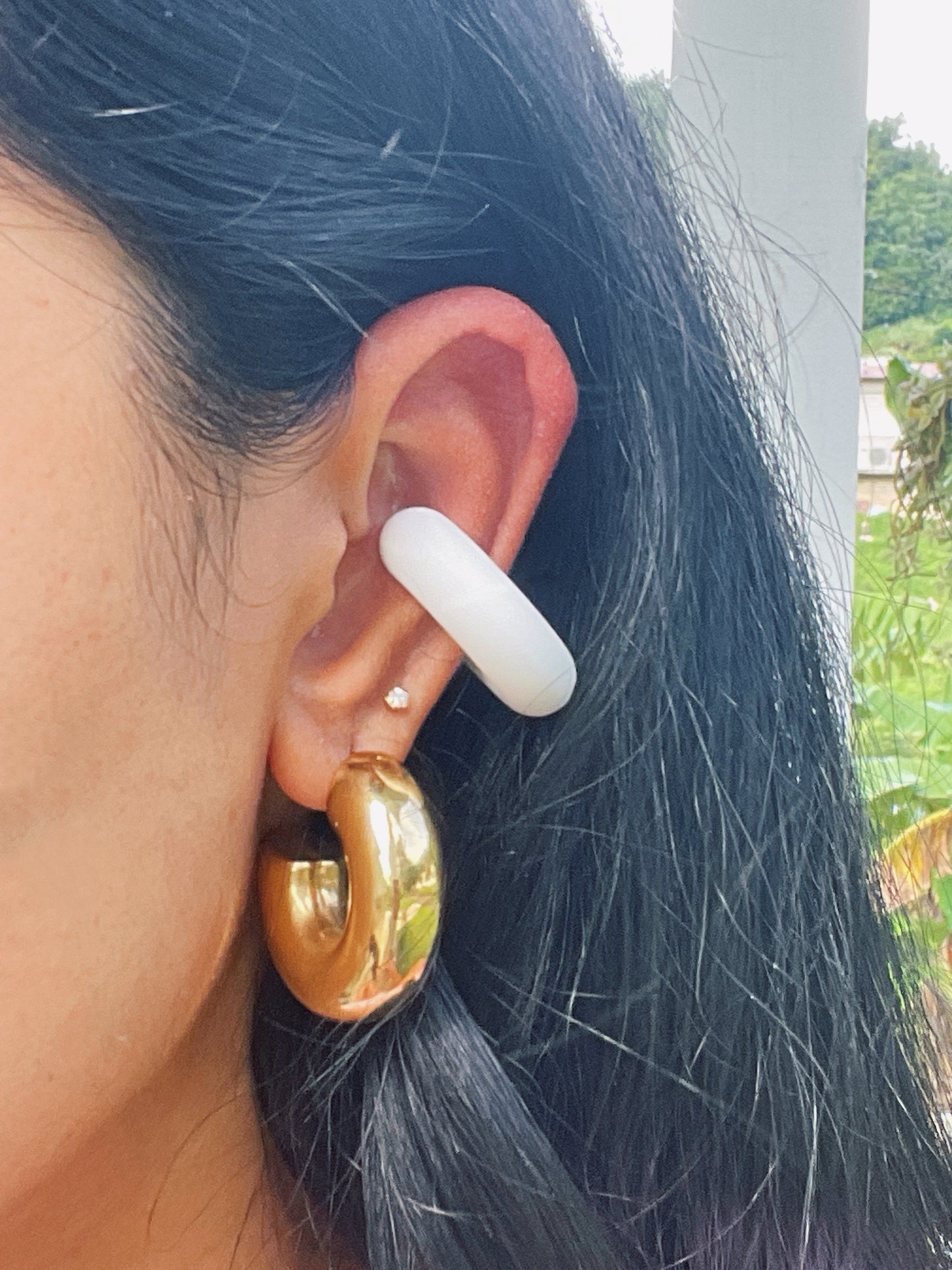 COLORFUL CHUNKY EAR CUFFS