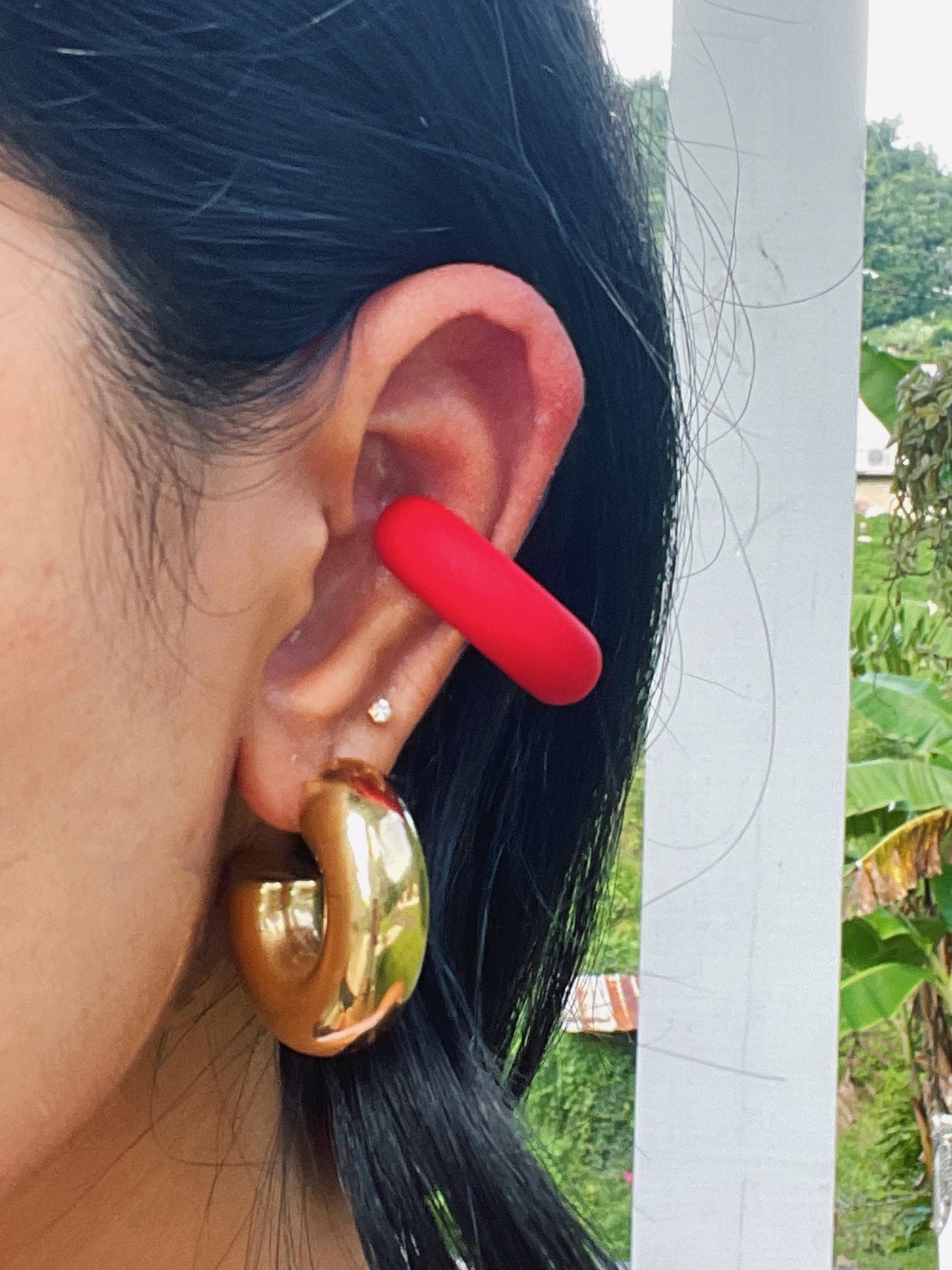COLORFUL CHUNKY EAR CUFFS