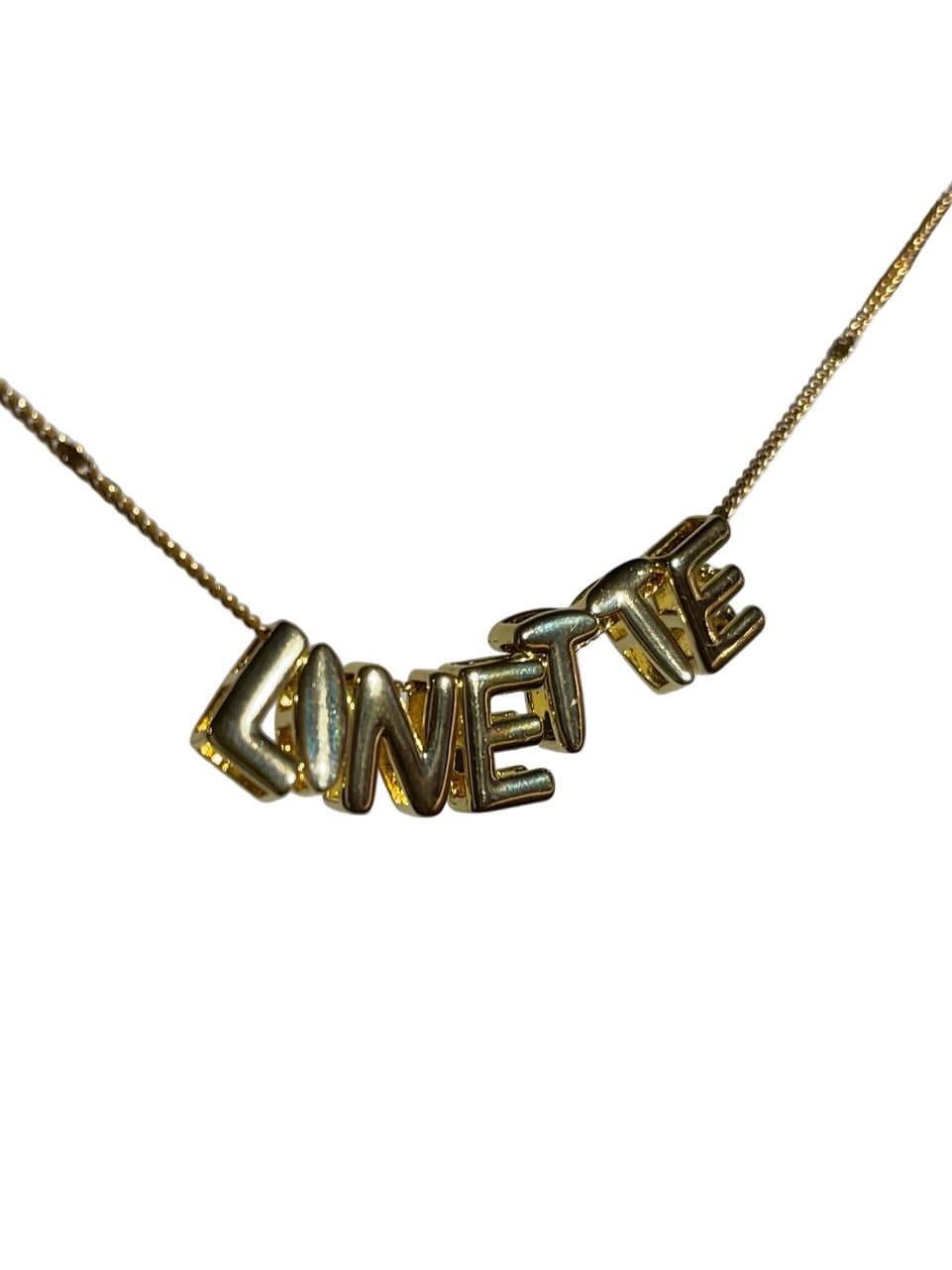 MINI BUBBLE NAME NECKLACE