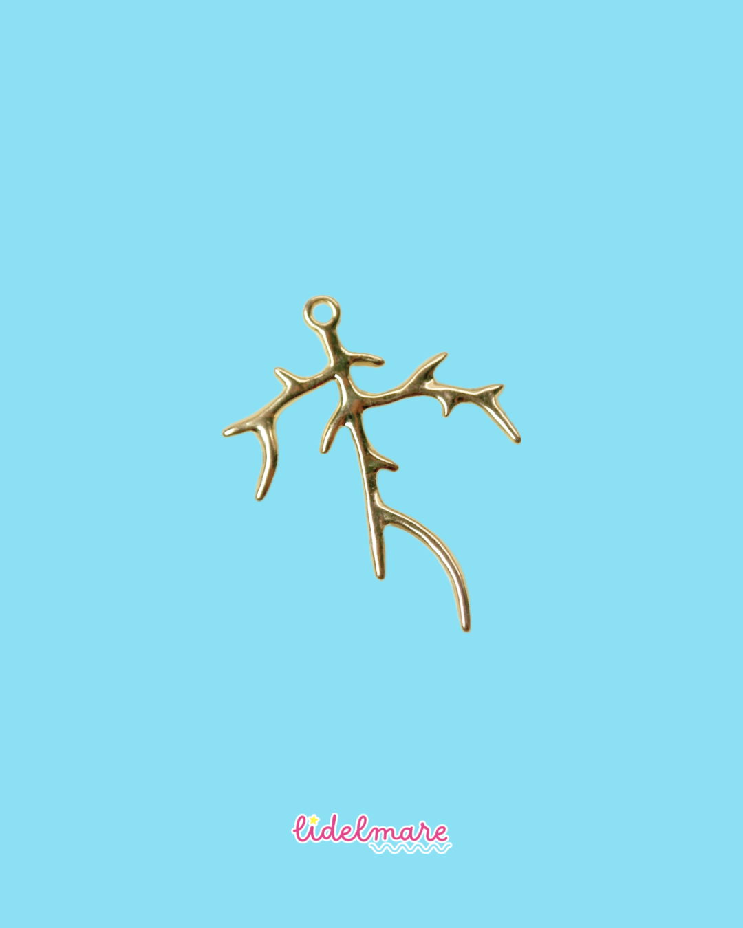 GOLD CORAL CHARM