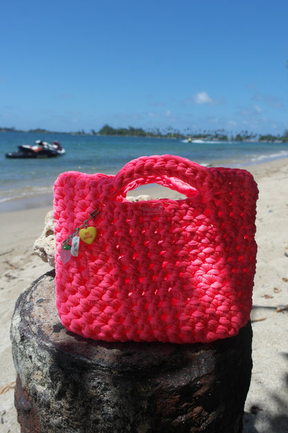 NEON CORAL BABY BAG