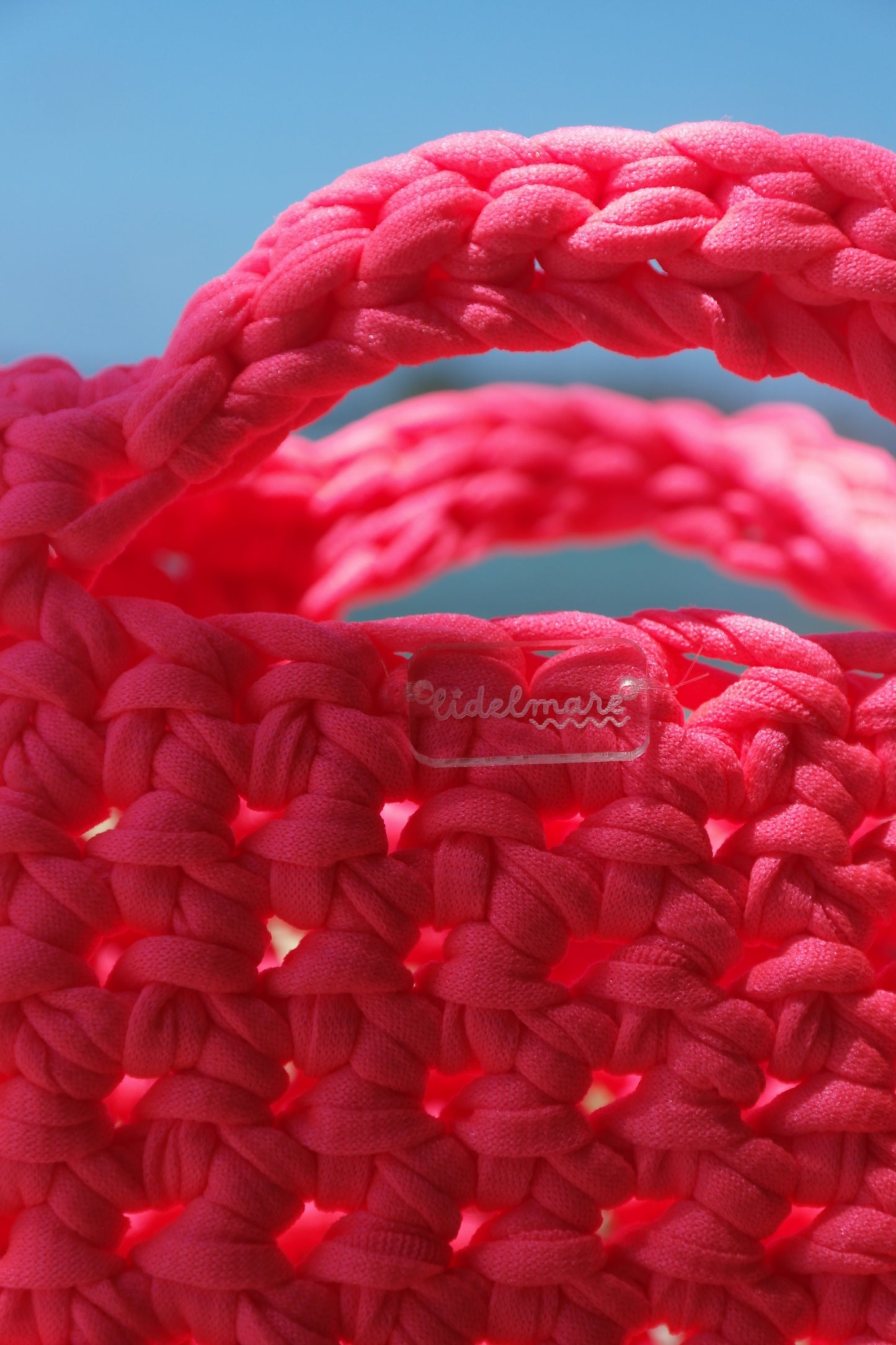 NEON CORAL BABY BAG