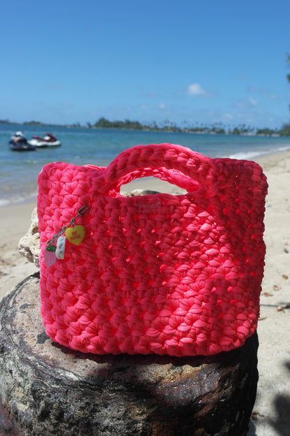 NEON CORAL BABY BAG