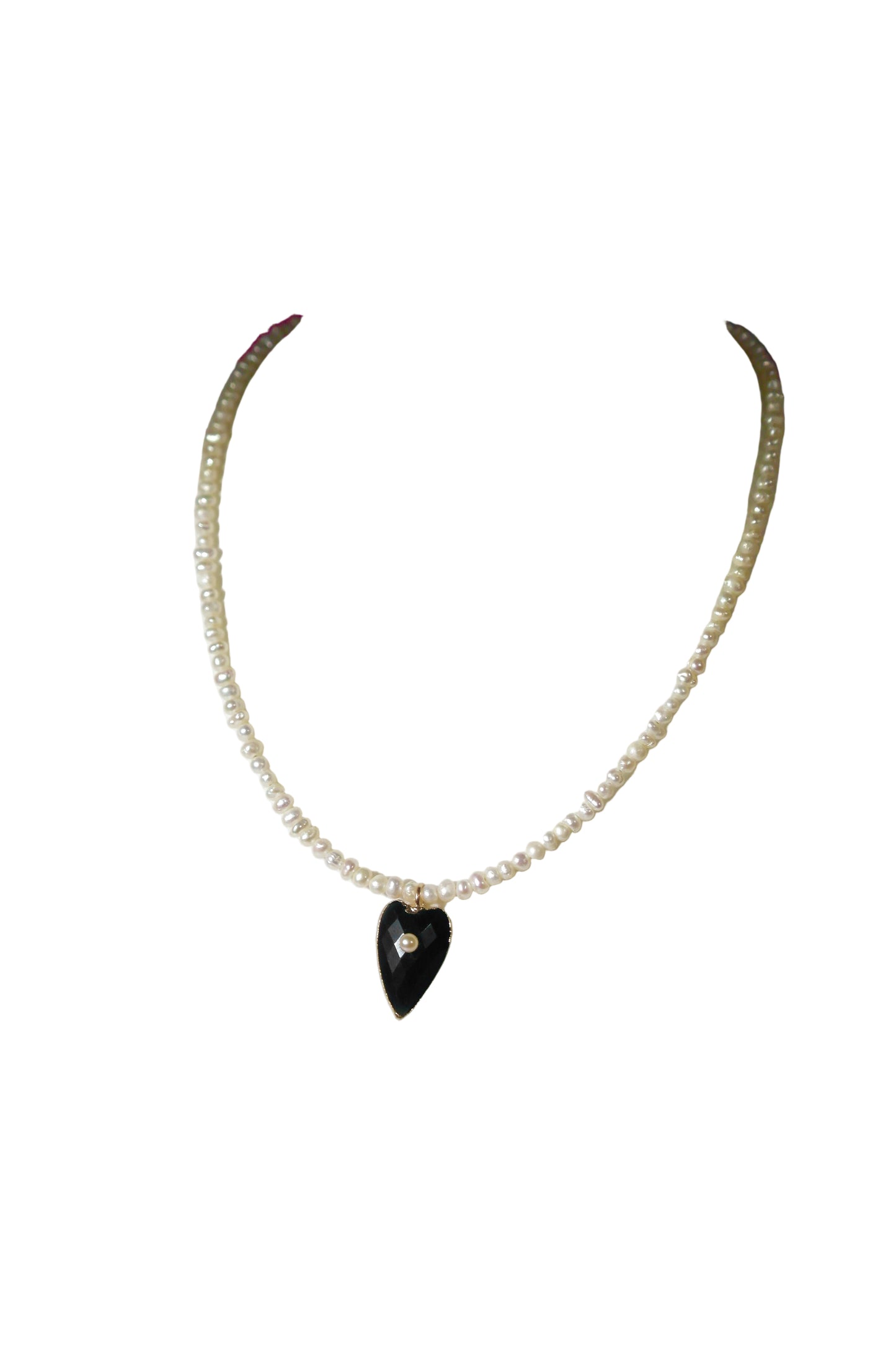 PERLA ONYX NECKLACE