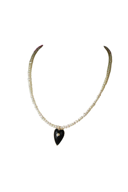 PERLA ONYX NECKLACE