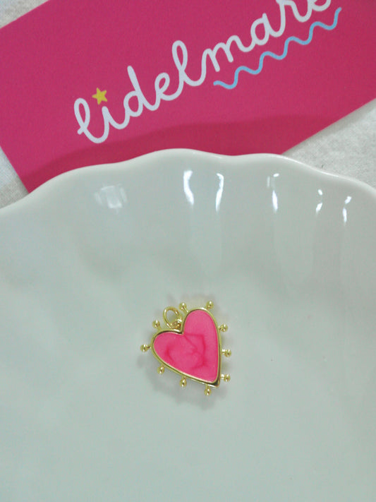 PINK HEART CHARM