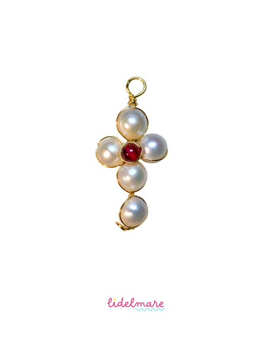 PEARL CROSS PENDANT