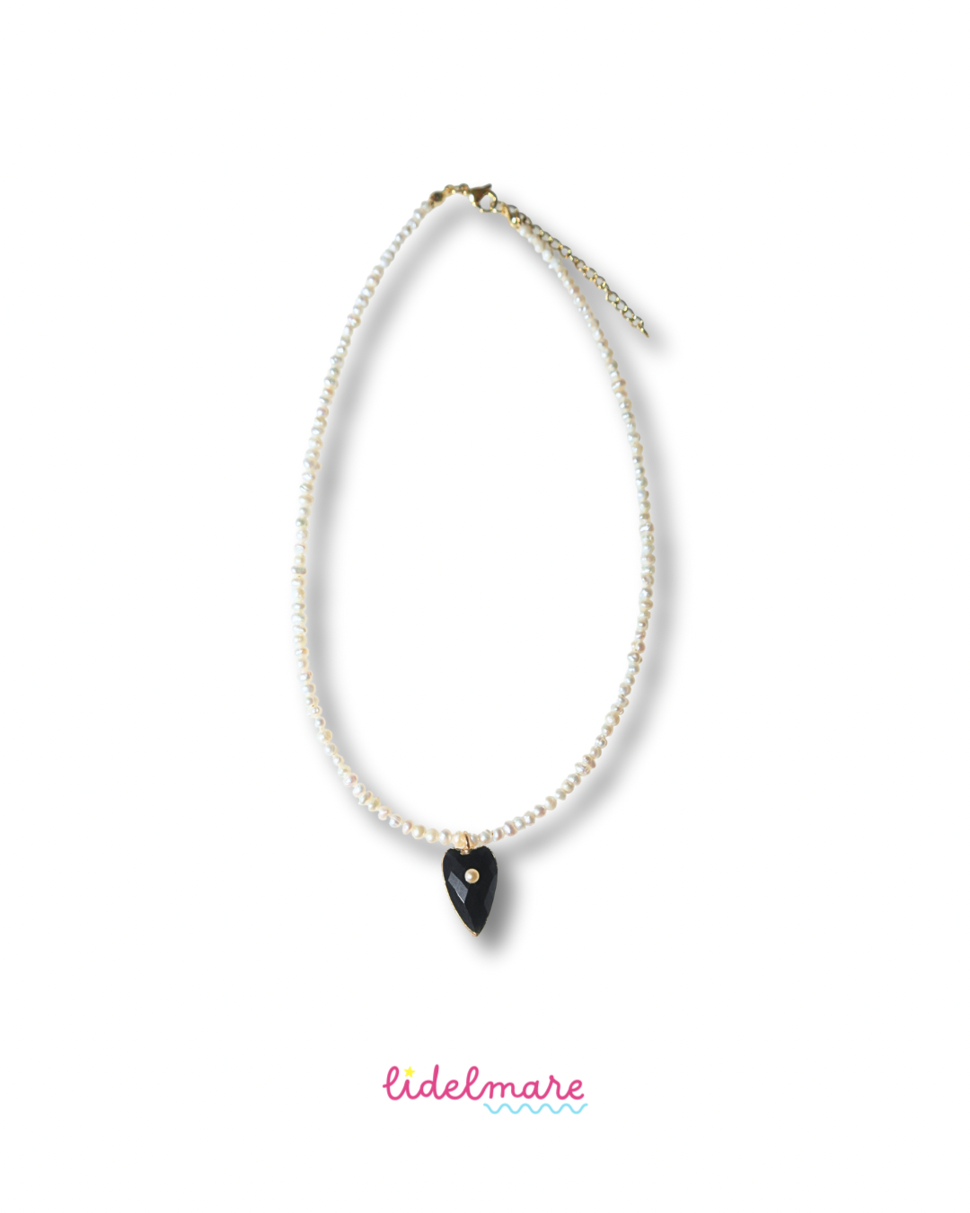 PERLA ONYX NECKLACE