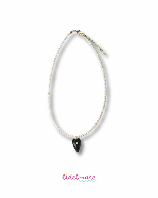 PERLA ONYX NECKLACE