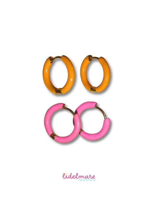 COLORFUL HOOP EARRINGS