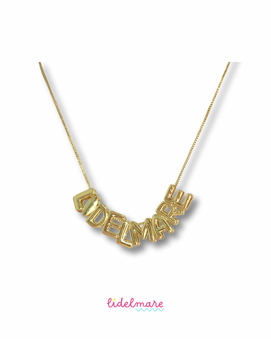 MINI BUBBLE NAME NECKLACE